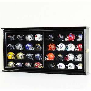  32 Pocket Pro mini Helmet Display Case Cabinet Holders 