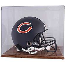 Mounted Memories Chicago Bears Oak Helmet Display Case   NFLShop