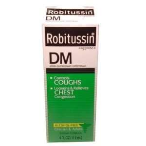 Robitussin DM Cough Formula, For Children & Adults, 4.00 fl oz (118 mL 