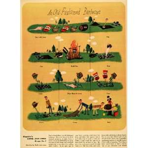  1947 Print Esquire Look & Cook Barbecue Recipe No. 7 