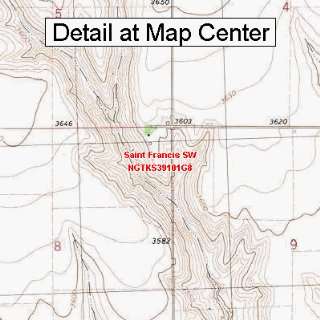   Map   Saint Francis SW, Kansas (Folded/Waterproof)