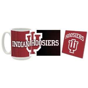  Indiana Hoosiers Logo Mug and Coaster Combo Sports 