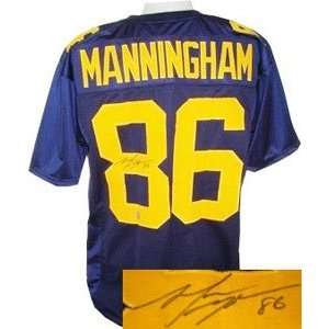   Manningham Signed Michigan Wolverines Jersey: Sports Collectibles