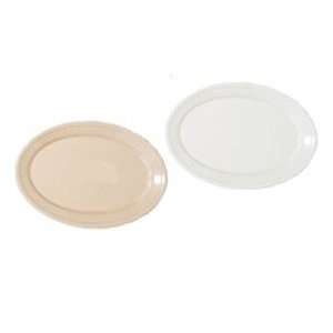  White Supermel Oval Platter   9 1/4 x 6 1/4 (2 Dozen 