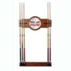 Trademark Four Aces Logo 2 piece Wood and Mirror Wall Cue Rack