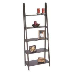   Office Star Espresso Collection Ladder Wood Bookcase: Home & Kitchen