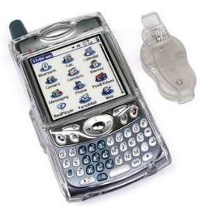  Palm Treo 700w 700p Crystal Clear Hard Case with Belt Clip 