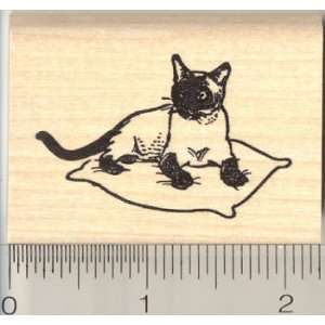  Siamese Applehead Cat Rubber Stamp Arts, Crafts & Sewing