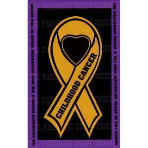  Childhood Cancer Ribbon Decal 6 X 11 Everything Else