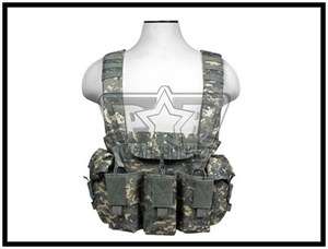NcStar A K Tactical Chest Rig Vest Harness Mag Holder   ACU Digi 