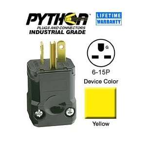   15P 15 Amp 250 Volt Industrial Python   Yellow: Home Improvement