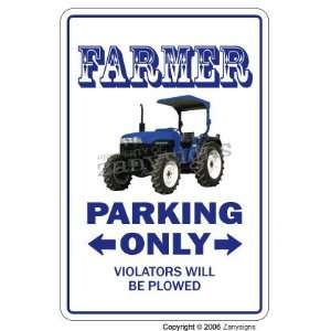  FARMER ~Novelty Sign~ parking signs farm tractor gift 
