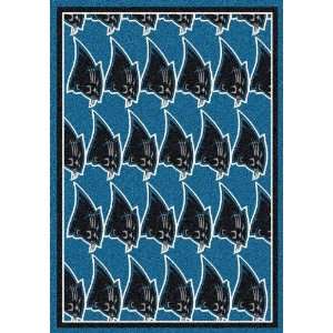  Carolina Panthers NFL Repeat Area Rug by Milliken: 78x10 