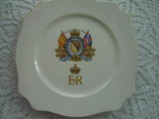 Vintage Queen Elizabeth II Coronation Souvenir Plate  
