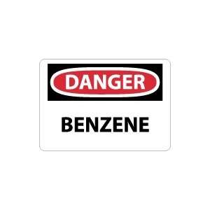  OSHA DANGER Benzene Safety Sign