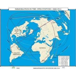  Universal Map 30392 World History Wall Maps   Immigration 