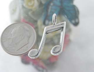 sterling silver *MUSICAL NOTE* charm 101  