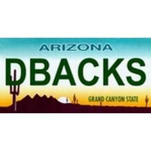  Arizona State Background License Plates   Dbacks Plate Tag 