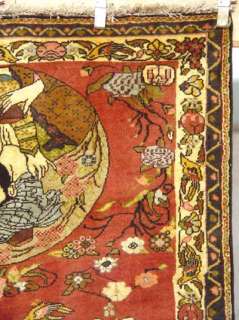 Antik persischer Bachtiari Bildteppich 184x136  