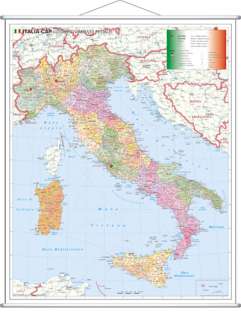 ITALIA ITALIENKARTE Weltkarte Landkarte Wandkarte Welt  