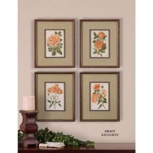    Uttermost 41254 Coral Florals Wall Art (Set of 4): Home & Kitchen