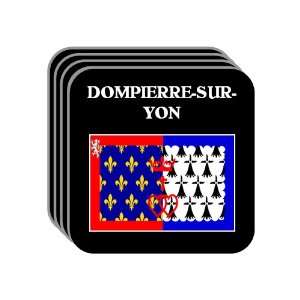 Pays de la Loire   DOMPIERRE SUR YON Set of 4 Mini Mousepad Coasters