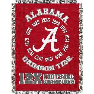 Alabama Crimson Tide NCAA National Championship Commemorative Woven 