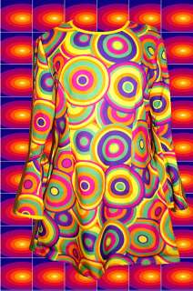   Twiggy Hippie Trompetenärmel AbbA Kleid Kostüm 60er 70er Jahre