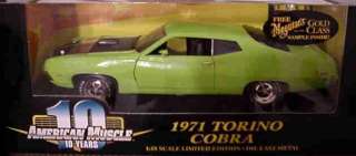 Ertl 1:18 1971 Ford Torino Lime Green  