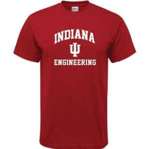 Indiana Hoosiers Cardinal Red Engineering Arch T Shirt:  