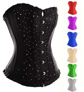 New sexy diamante long bodied corset corsets A3006  
