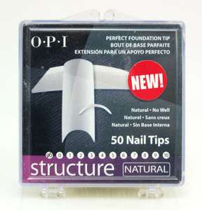 OPI Structure Perfect Foundation Acrylic Nail Tips Natural 50 Count 