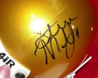 STEVE MCNAIR Signed Mini Helmet Autograph ALCORN STATE  