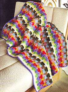 PRETTY Use Up Your Scraps!! Afghan/Crochet Pattern Instructions  