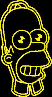 Homer Simpson MR SPARKLE YELLOW Edition Decal Sticker  