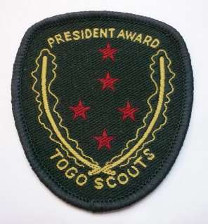 TOGO President Scout Highest Rank Top Award Patch  