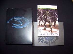   360 Halo 3 tin steelbook set video game NO SCRATCHES XBox metal case