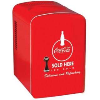 Koolatron KWC 4 Coca Cola Personal 6 Can Mini Fridge  