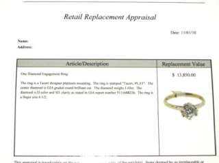gia 1 03ct diamond tacori engagement ring i have for sale a brand new 