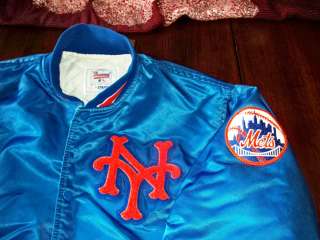 Vintage DIAMOND   NEW YORK METS Sarter Jacket (Size Mens Large 