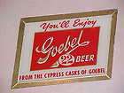   BEER Reverse Paint Glass BAR Mirror SIGN 40s Brewing NOS Detroit MICH