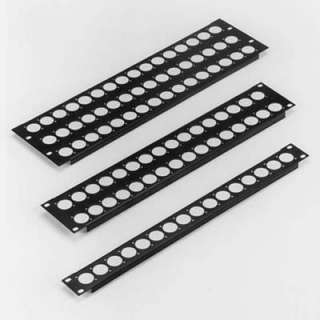 2U / 2 Space Neutrik Punched Rack Panel compatible with standard 19 