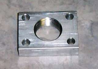 Ball nut flange plate with 15/16 thread aluminum  