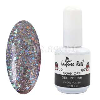 Nail Art UV Gel colour Soak off Polish UV lamp Glitter 15ml 105 colors 