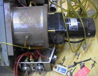 The variable speed Bodine DC gear motor is shown above and its label 