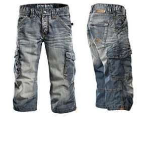 Timezone Jeans Shorts Damiro clip wash blau  Bekleidung