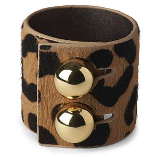 Leopard calf hair cuff   RACHAEL RUDDICK   Bracelets   Jewellery 