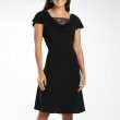 JCPenney   Black Dress, Draped Neck Dress Beaded Mesh Trim customer 