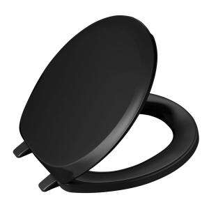   Round Closed front Toilet Seat in Black K 4663 7 