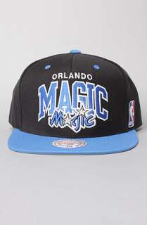 Mitchell & Ness The NBA Arch Snapback Hat in Black Blue  Karmaloop 
